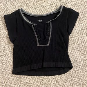 Urban Outfitters Out From Under Go For Gold Black Top